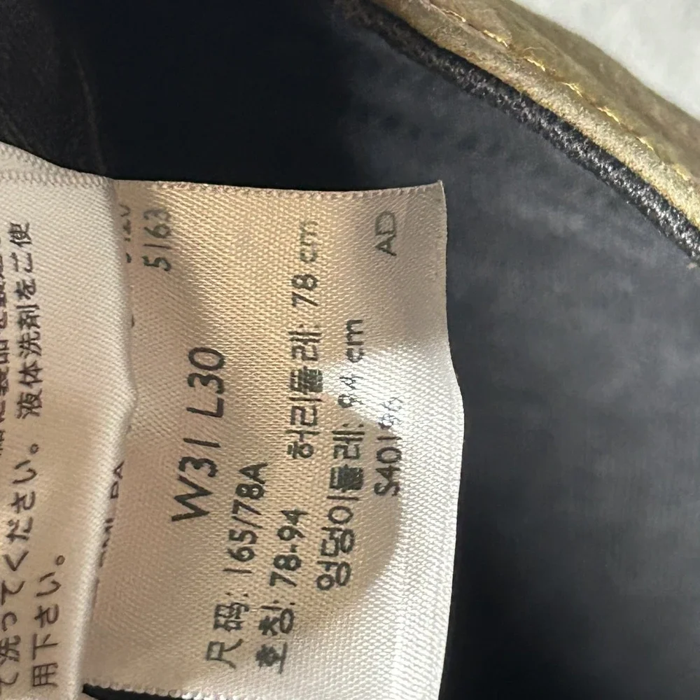 Levi's 512 Jeans Mens 31x30 Black Slim Fit Stretch Preowned #3282